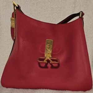 RED Valentino Red Shoulder Bag with Gold-Toned Hardware